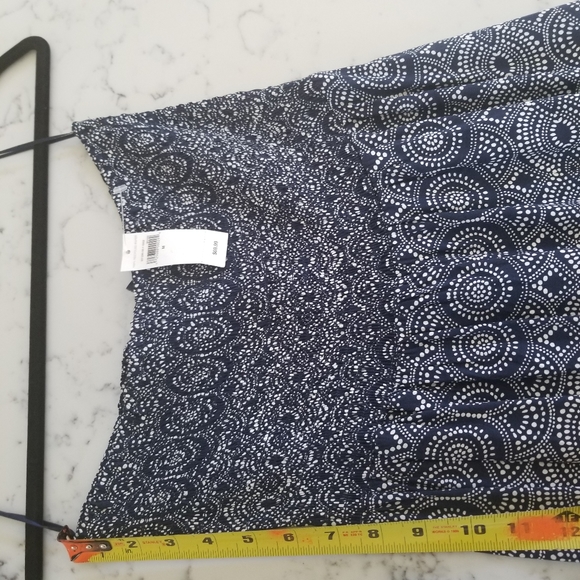 Gap NWT Blue and White Maxi Dress w/ Elastic Top - Picture 10 of 12